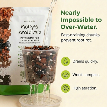 Molly's Aroid Mix - Premium Tropical Plant Soilless Potting Mix