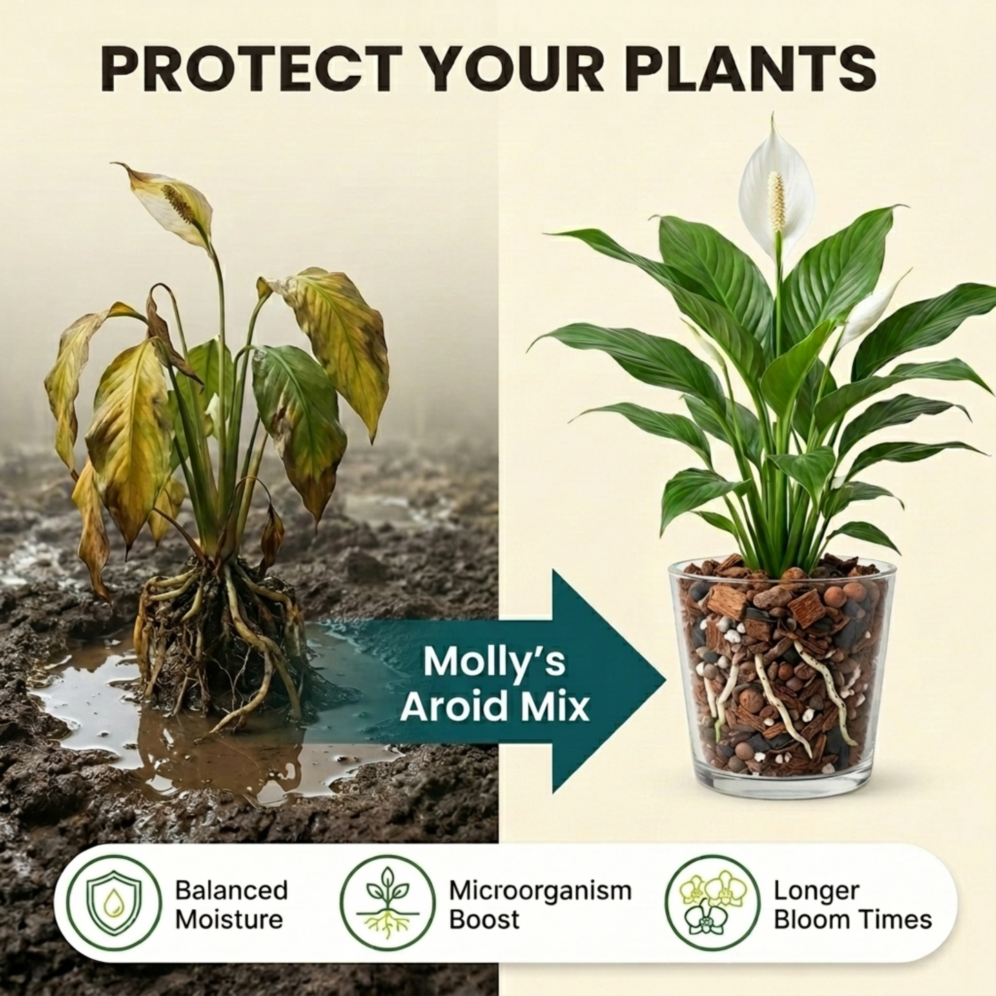 Molly's Aroid Mix - Premium Tropical Plant Soilless Potting Mix