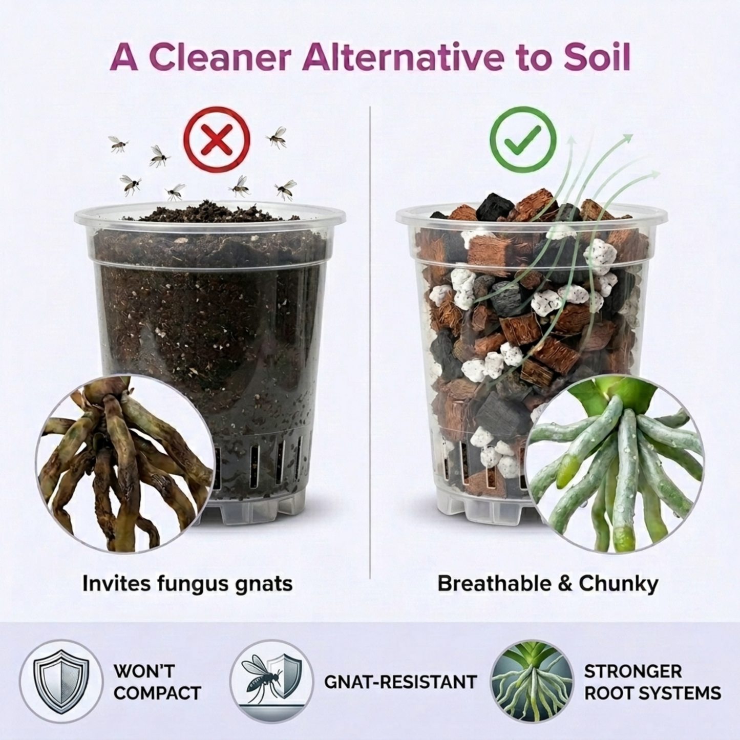 Molly's Orchid Mix - Premium Soilless Orchid Potting Mix