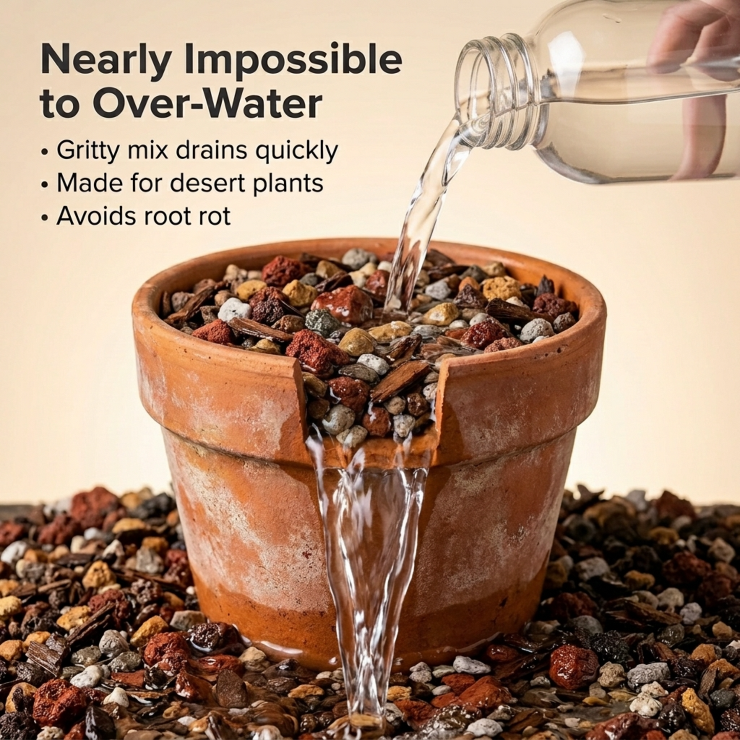 Molly's Succulent Mix - Premium Gritty Soilless Potting Mix for Succulents, Cactus and Bonsai