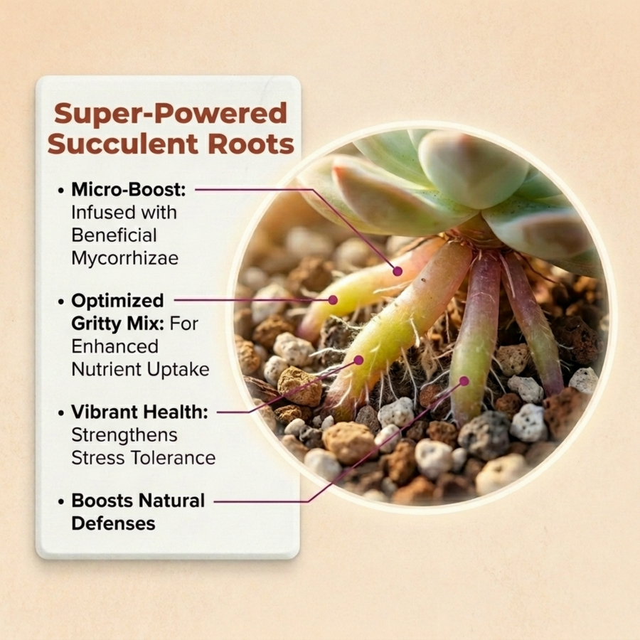 potting bare root succulents Molly's Gritty Mix for Cactus & Bonsai