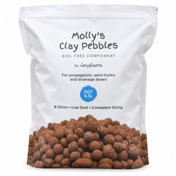Molly's Clay Pebbles 5 quart (5.5 L) bag, 8 to 12 mm, low dust