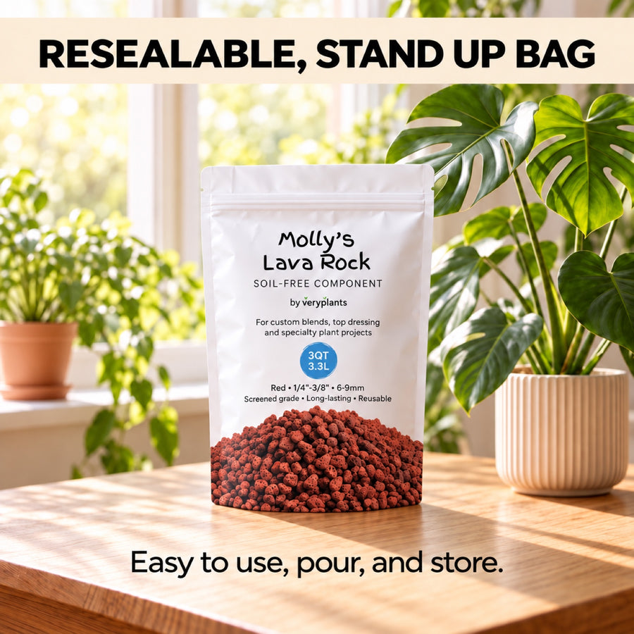 Molly's Lava Rock resealable stand-up bag